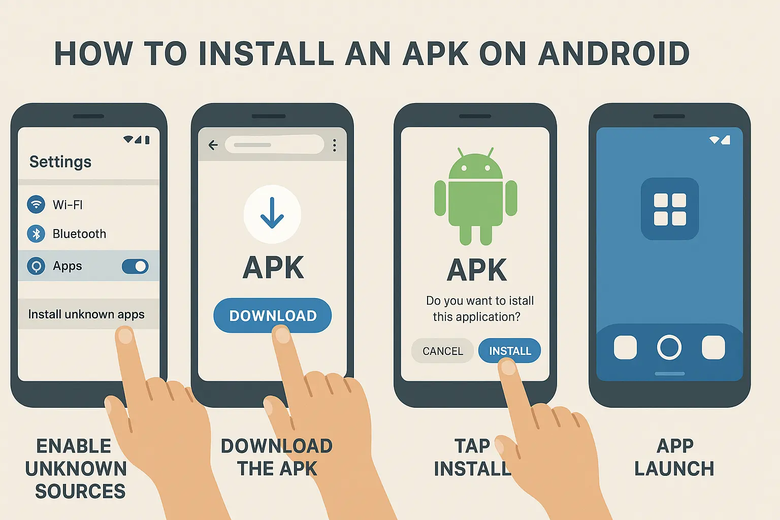 Step-by-step visual guide to installing NekoPoi APK