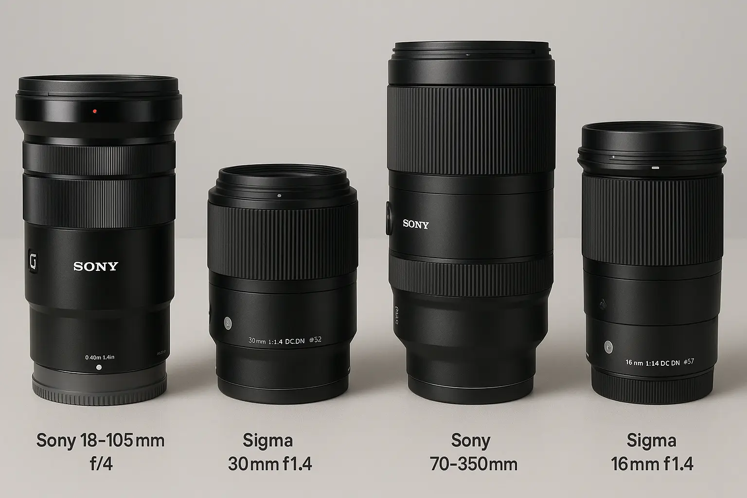 Top recommended lenses for Sony A6500 including Sigma and Sony E-mount options