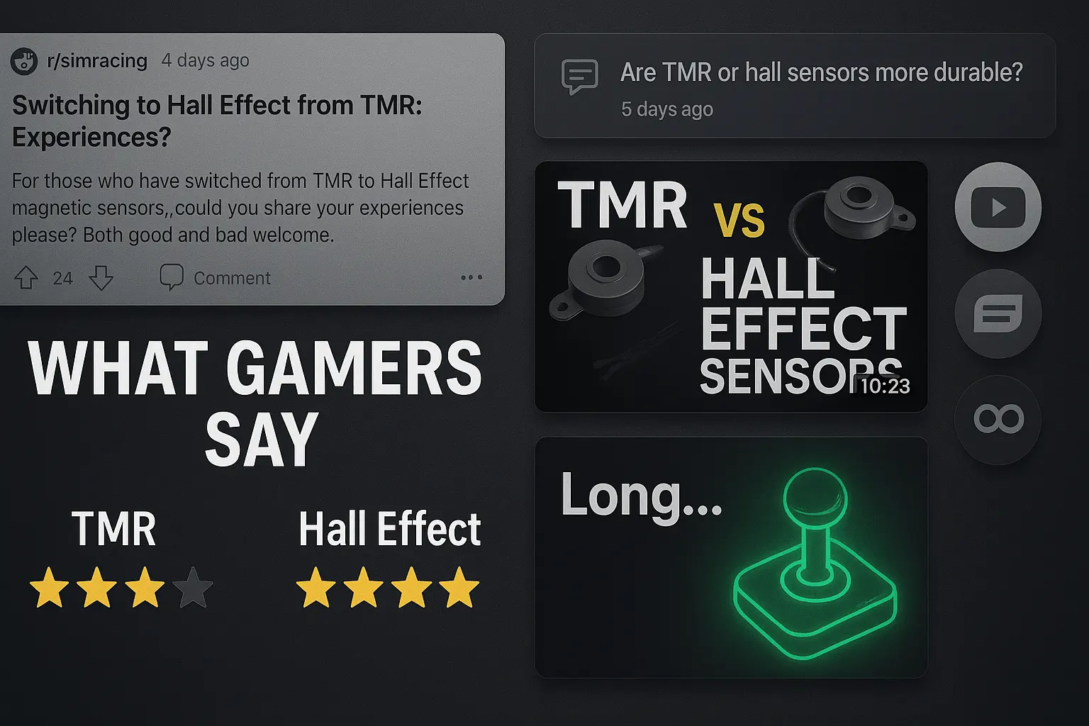 Controller wear over time from real user testing and gaming feedback