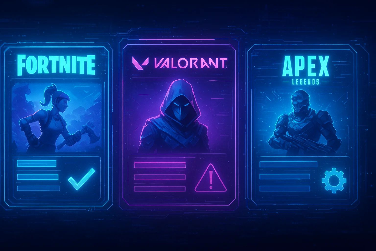 Major game updates and patch notes for Fortnite, Valorant, and Apex Legends