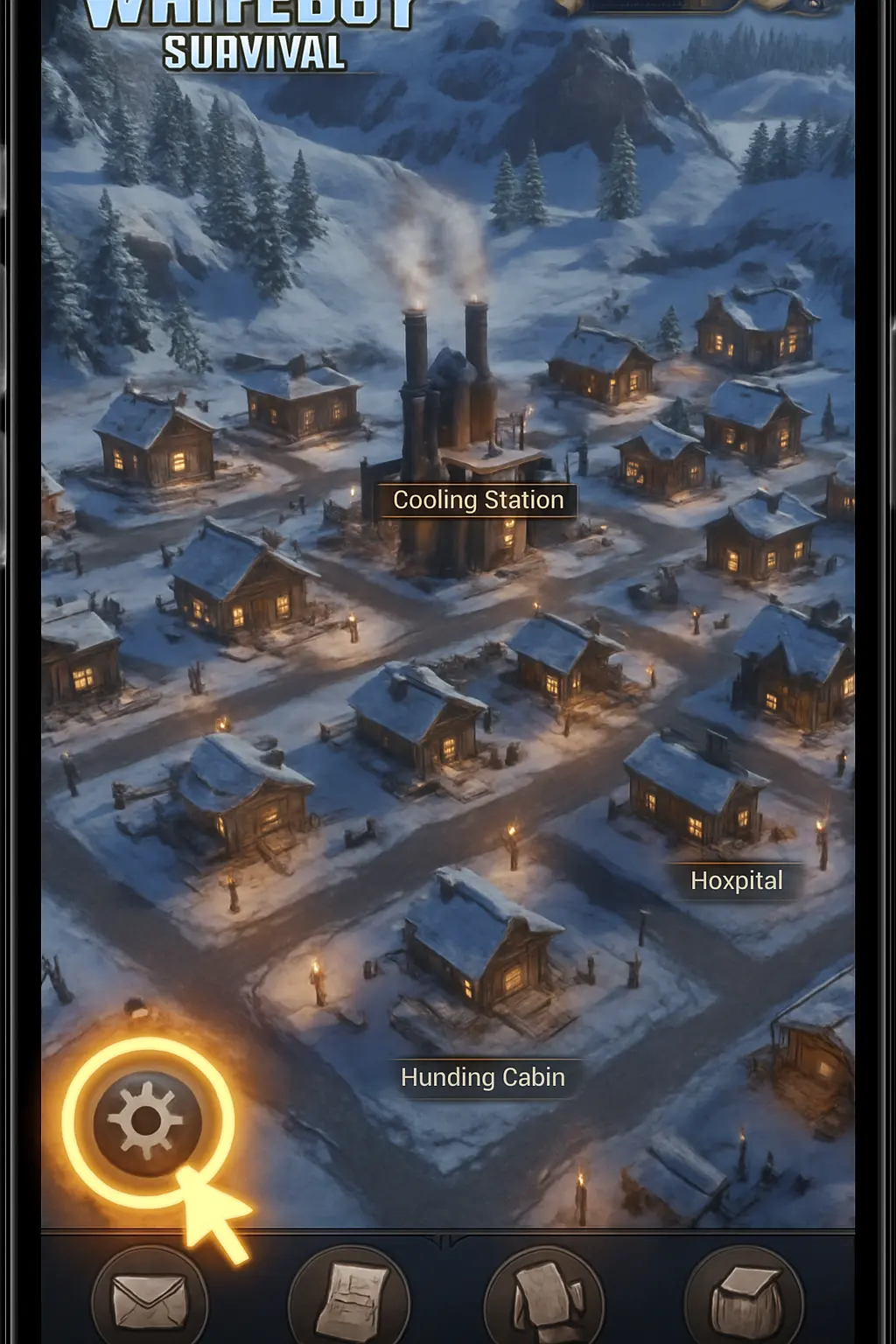 Whiteout Survival: Tap Settings Gear