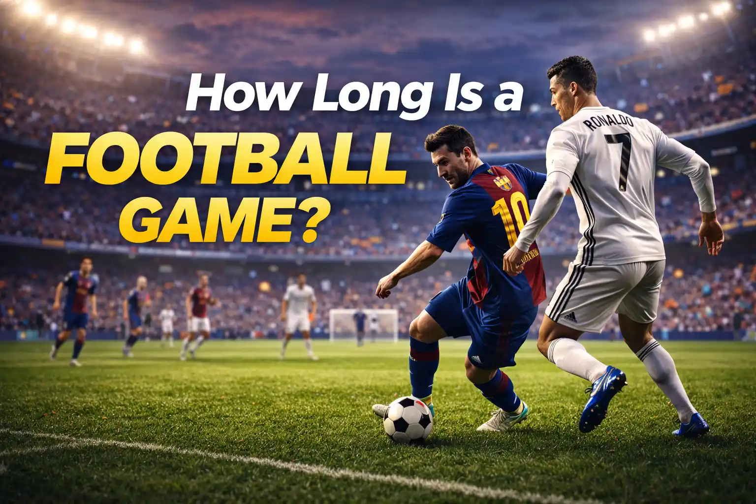 How Long Does a Football Game Really Last? Full Timing Explained for NFL, College, and High School how long is a football game showing a professional soccer match with players competing on the field in a packed stadium