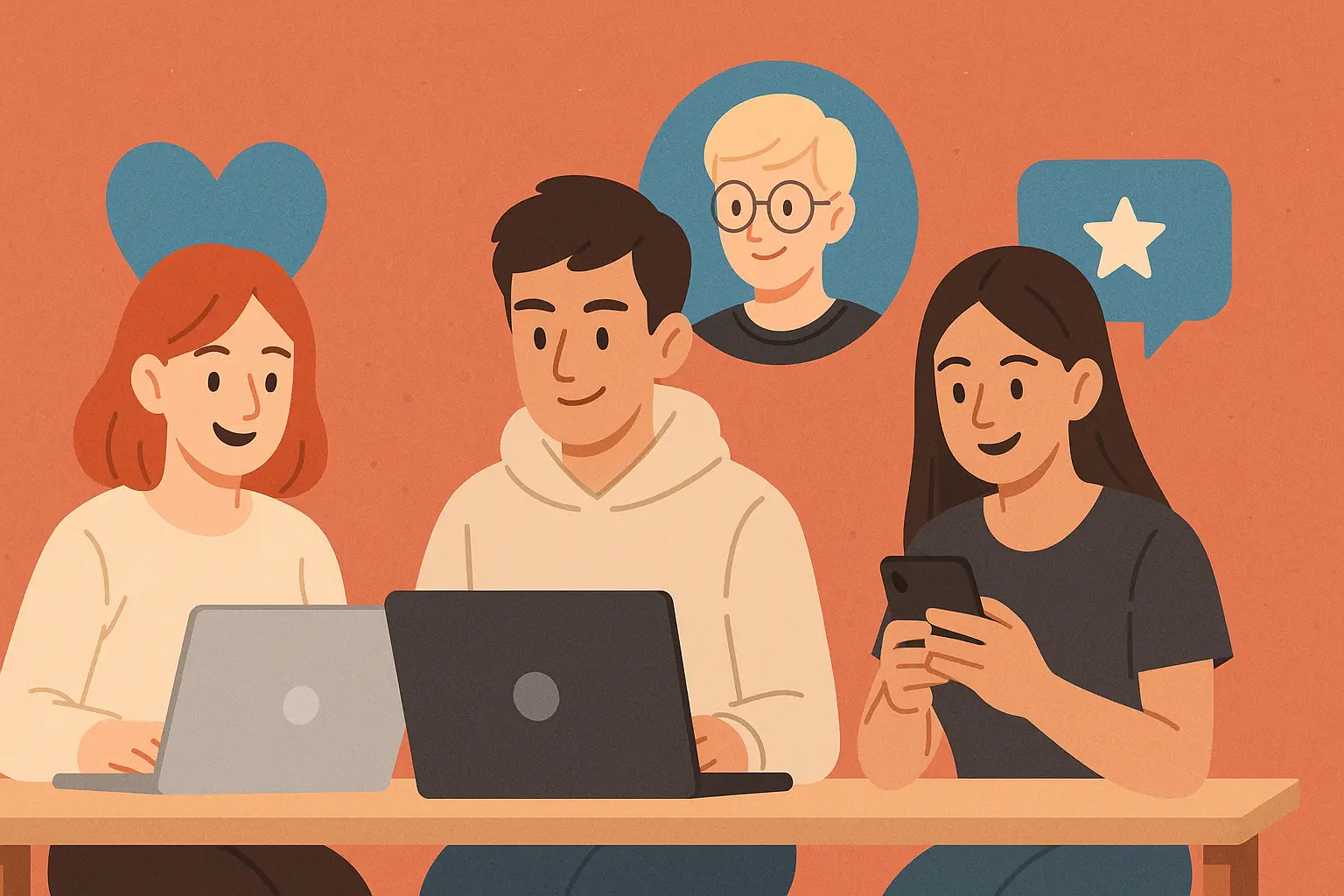 What Is Garforfans? How It’s Changing Online Fan Communities Three young people using laptops and a phone while exploring garforfans in a relaxed, friendly community setting.